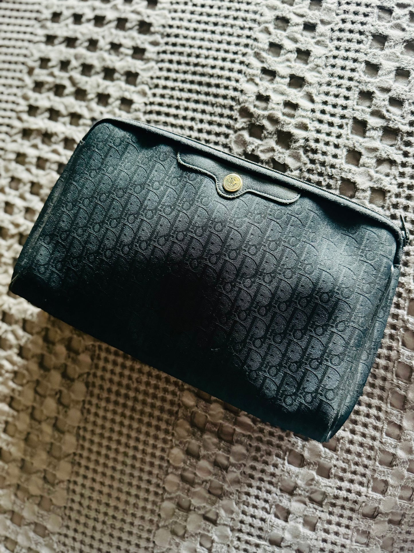 Authentic black Dior clutch