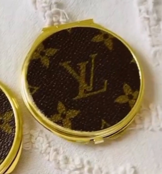 LV Yellow Gold compact mirror