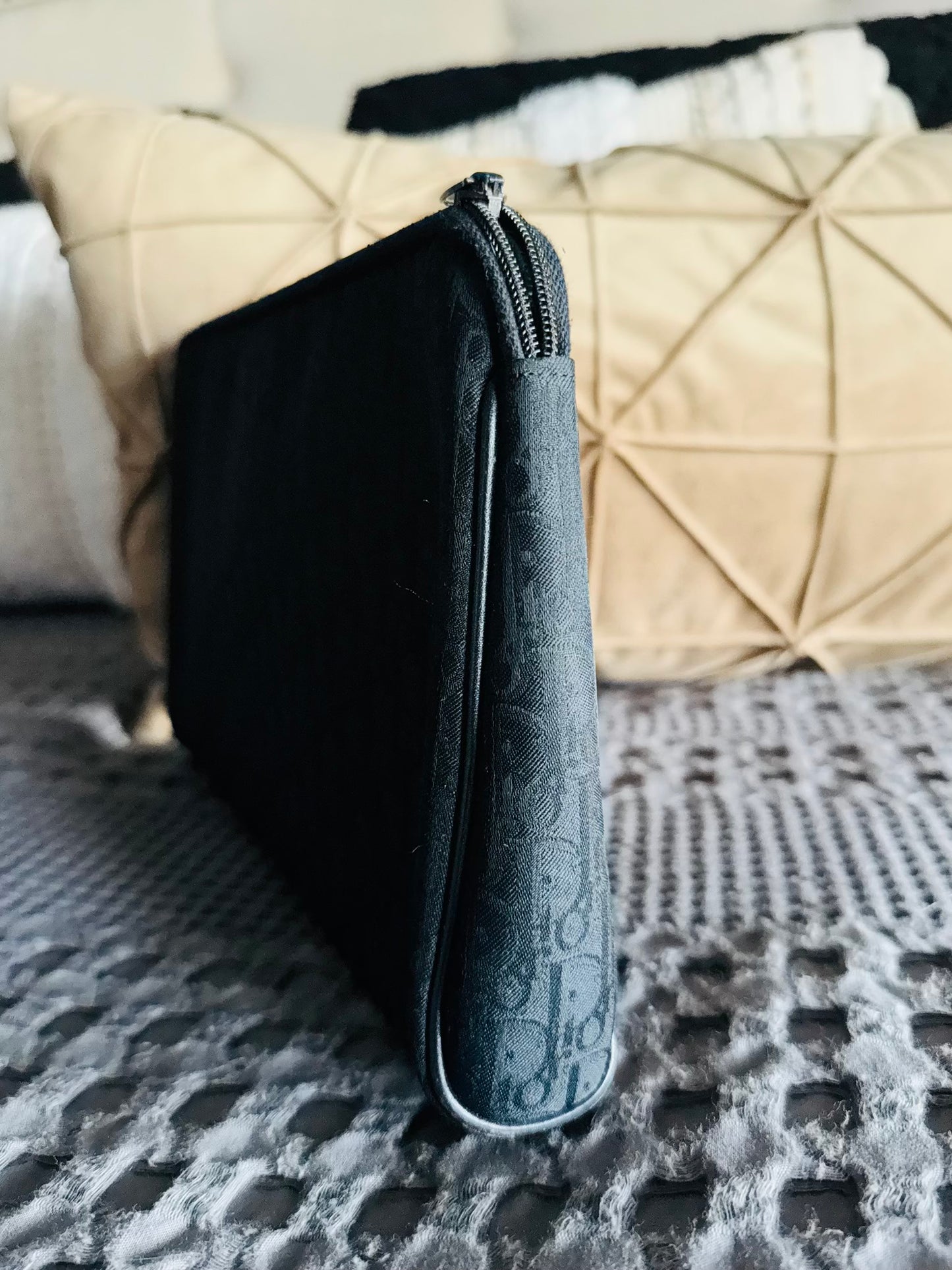 Authentic black Dior clutch